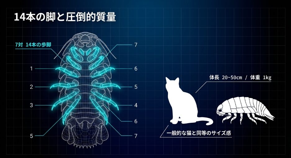 14本の足と50センチの巨体が語る深海巨大症の謎
