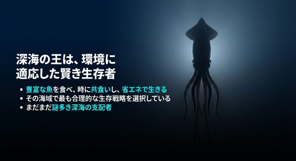 ダイオウイカの食べ物や何を食べるか等の主食と餌