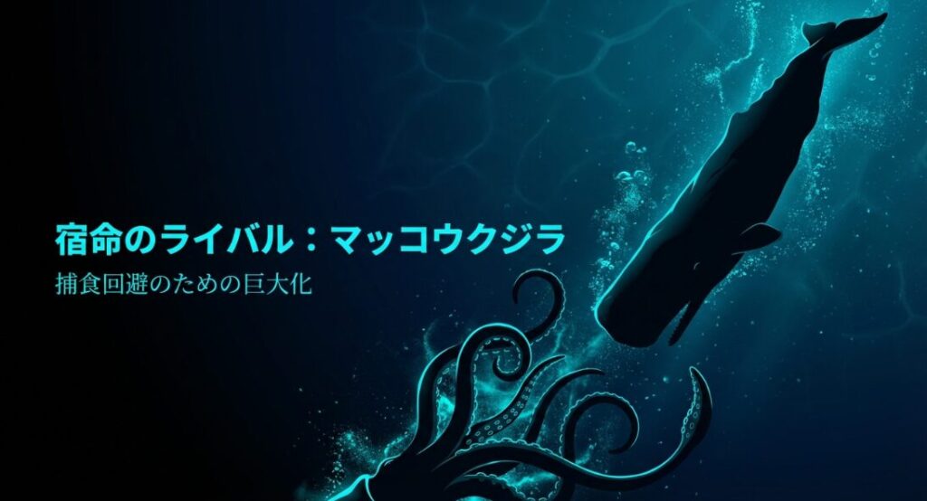 ダイオウイカを捕食できるのは、マッコウクジラやオンデンザメ