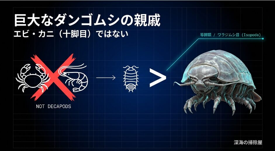 ダンゴムシが巨大化した？驚きの親戚関係と名前の由来