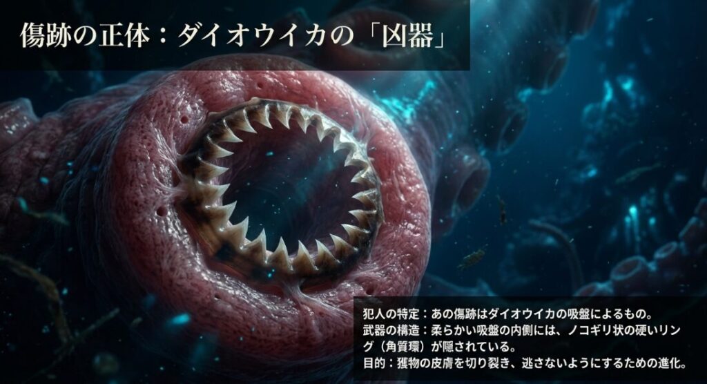 マッコウクジラの体に刻まれた傷からわかる死闘の真実