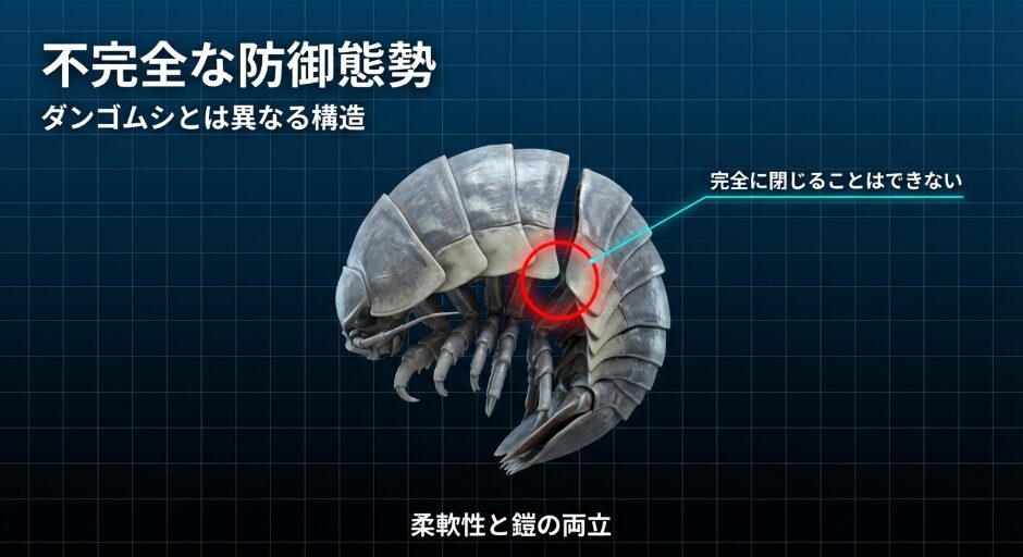 完全に丸くなれない？鎧の重厚さが生んだ意外な弱点