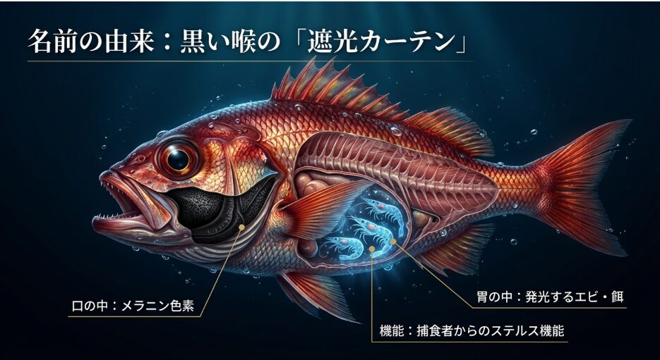 標準和名をアカムツと呼ぶこの魚