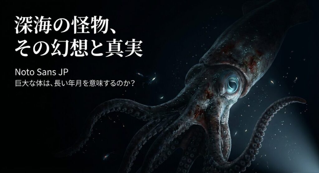 深海の謎に包まれたダイオウイカの本当の寿命