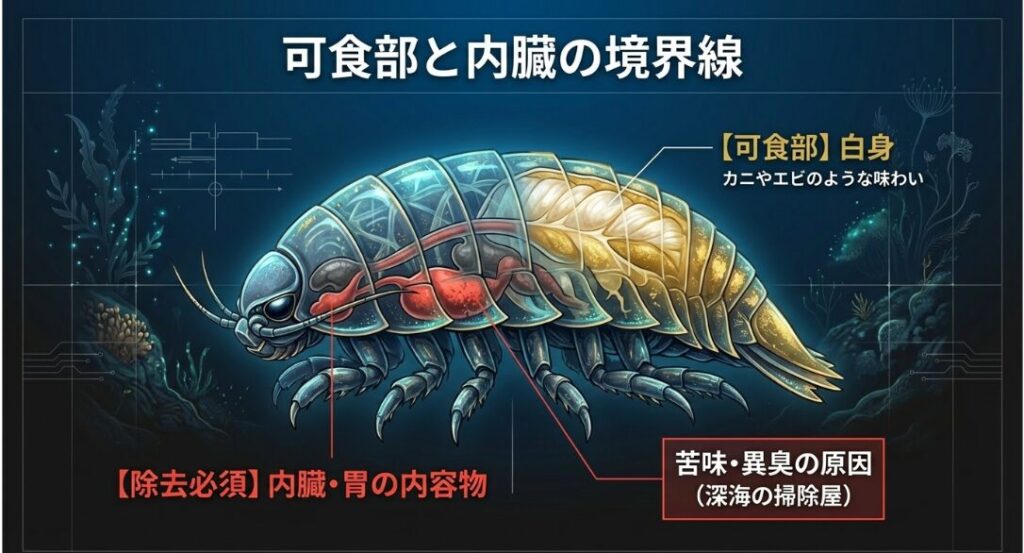 深海生物特有の「アンモニア臭」と「内臓の苦味」