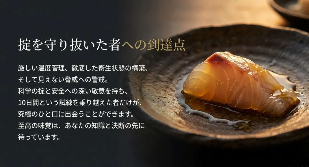 10日熟成という挑戦も