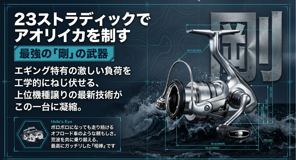 23ストラディックでエギング！