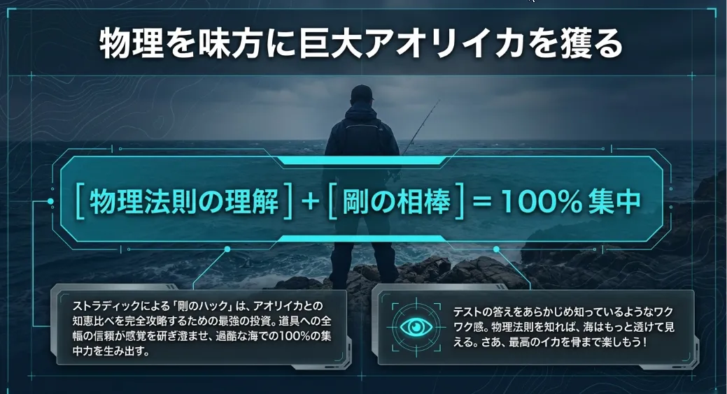 23ストラディックという「剛」の選択がエギングの未来を拓く