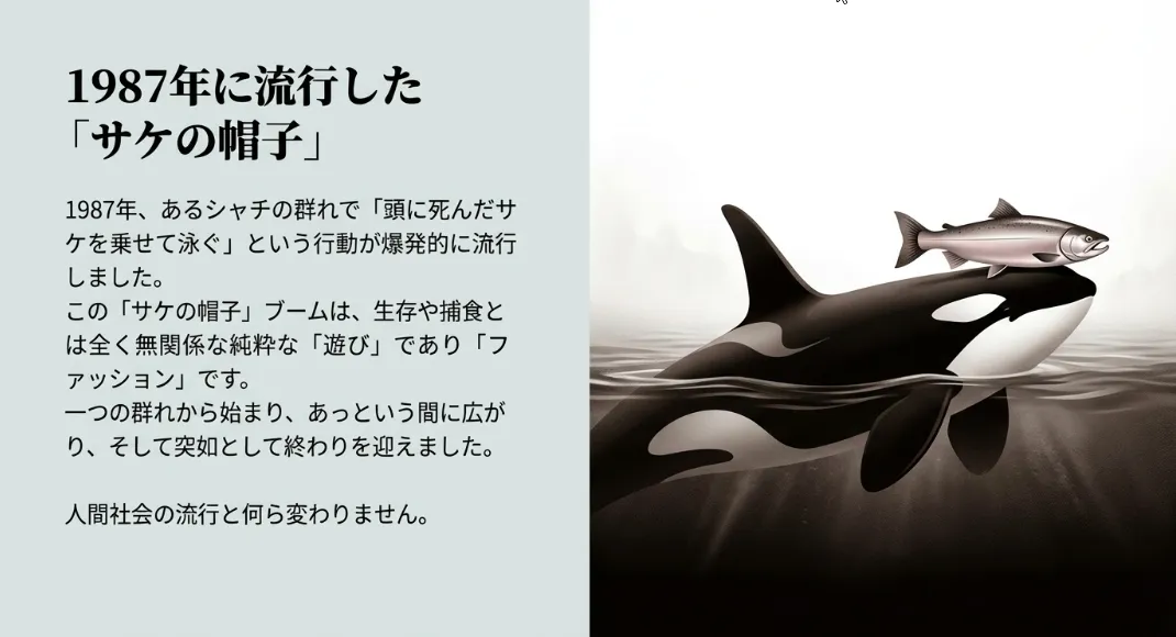 「サケの帽子」