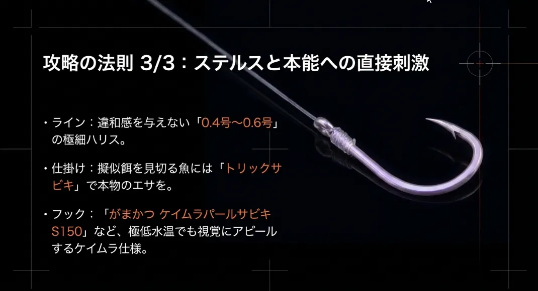 「トリックサビキ」という戦術です。