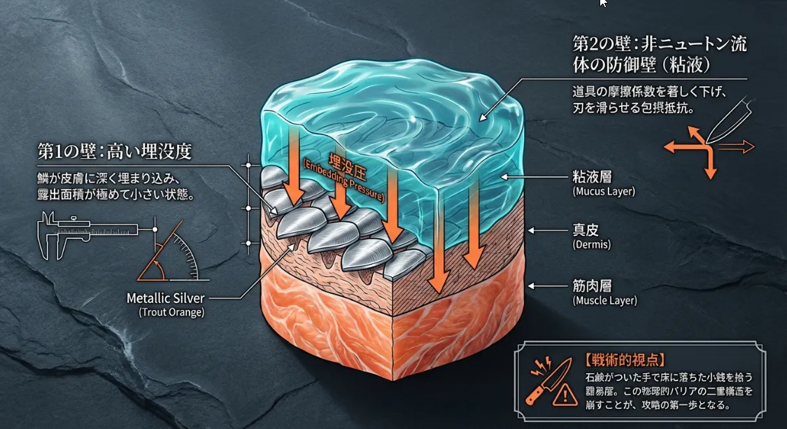 ぬめりを剥いで鱗を出す！口当たりを激変させる表面攻略の極意