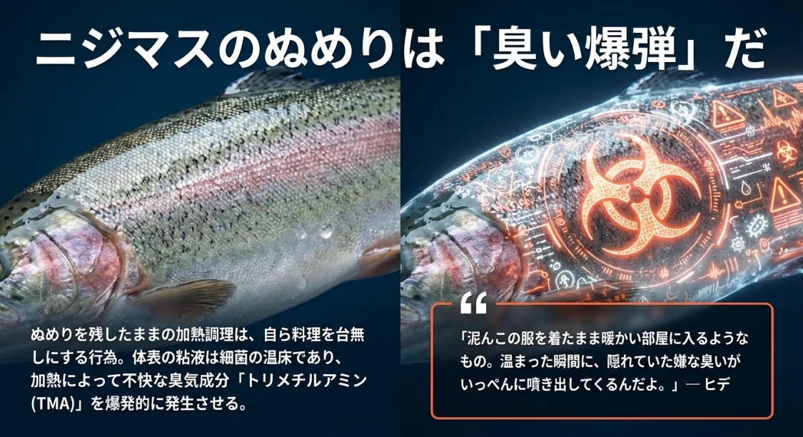 ぬめり放置は「臭みの濃縮」！加熱で魚が台無しになる理由