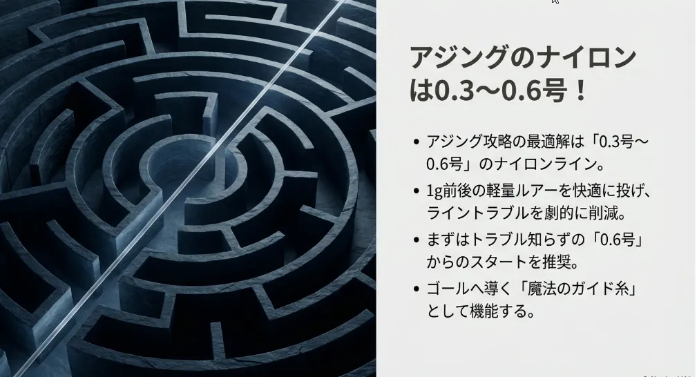 アジング×ナイロンは何号
