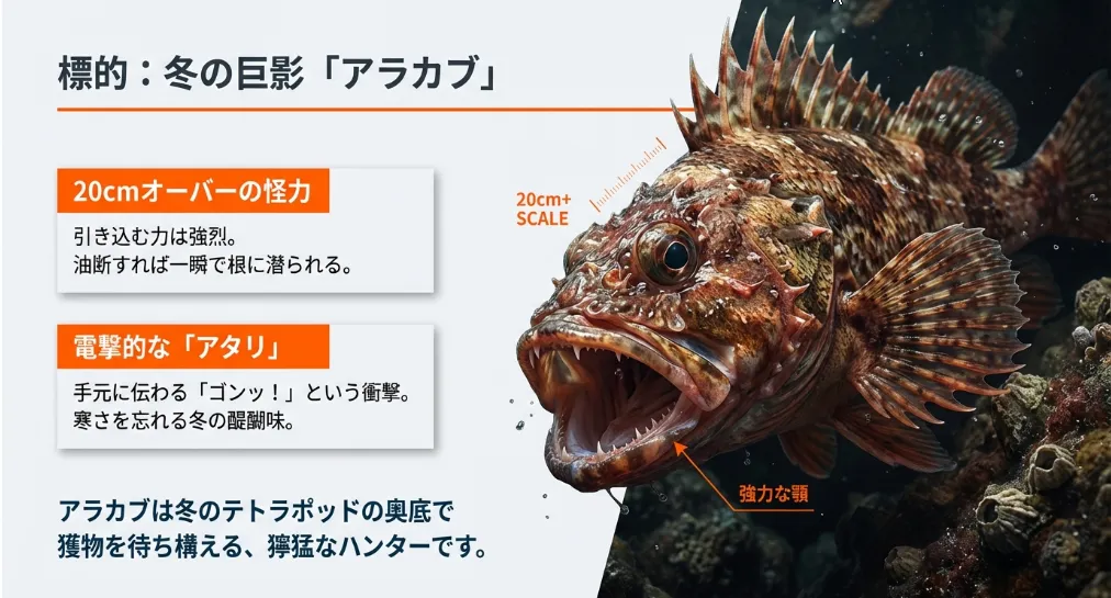 アラカブはこの「物理的なトラップ」