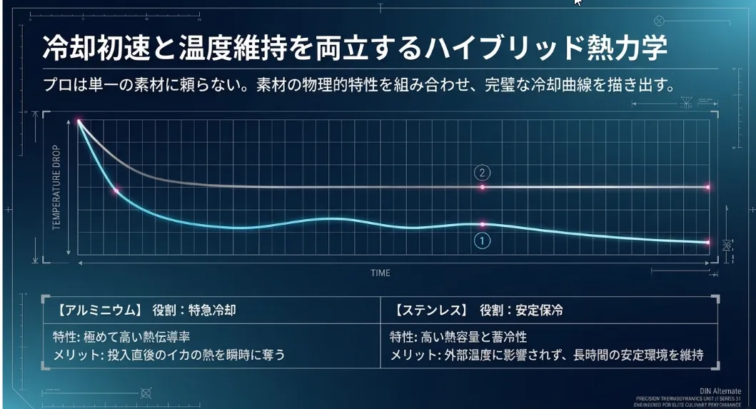 アルミとステンレスのトレーが冷却の「初速」と「持続」を両立する