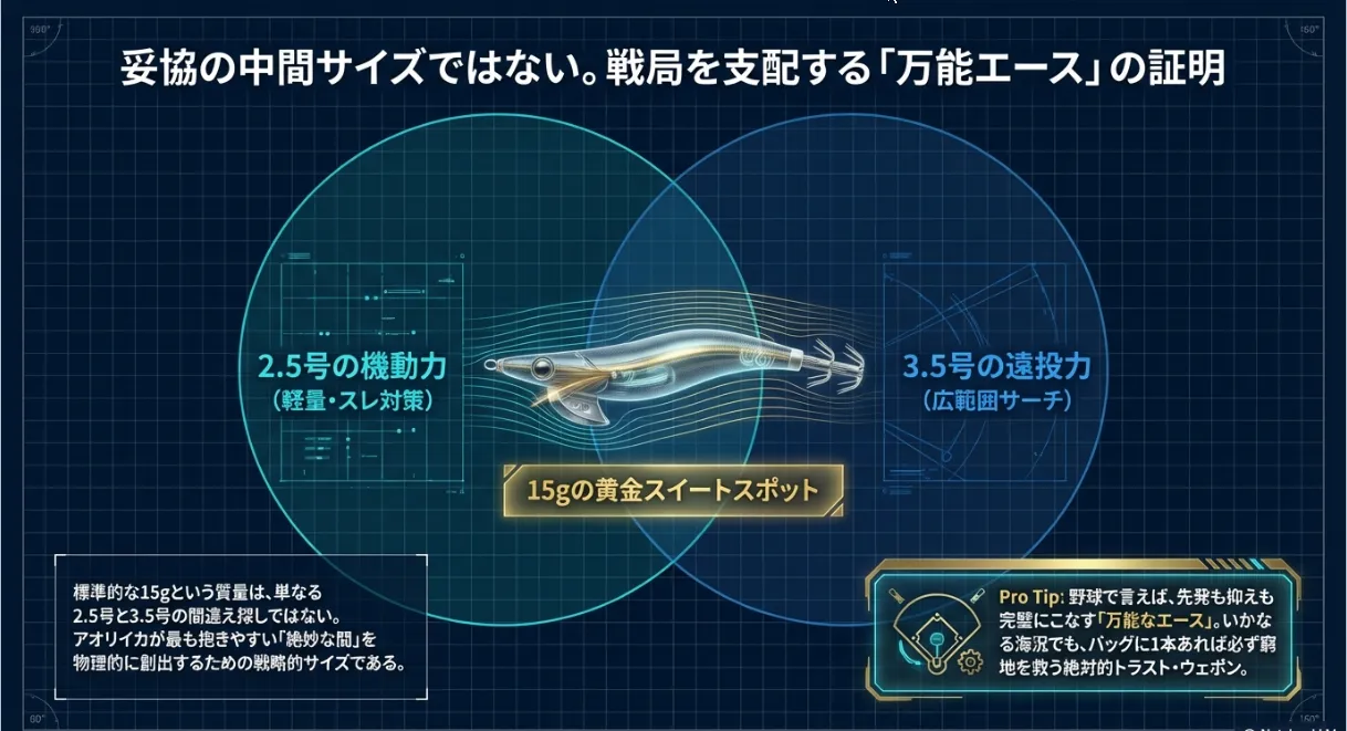 エギング3号の重さ