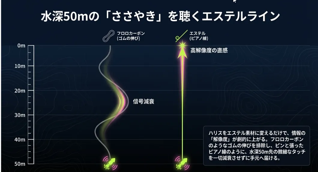 エステルの低伸度が微細な違和感を逃さない「感度の革命」
