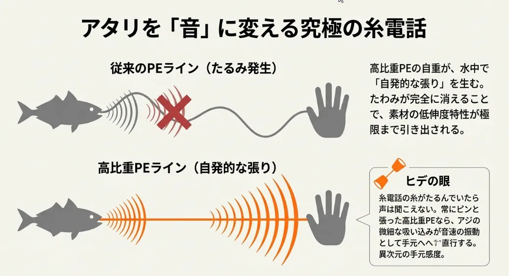 エステルを超える？たわみを消してアタリを「音」に変える