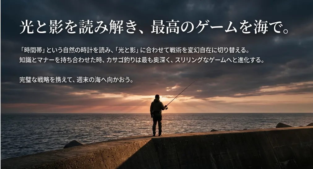 カサゴとの知恵比べを制して最高の休日を締めくくろう