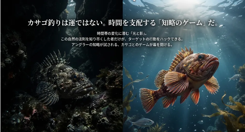 カサゴ釣り×時間帯