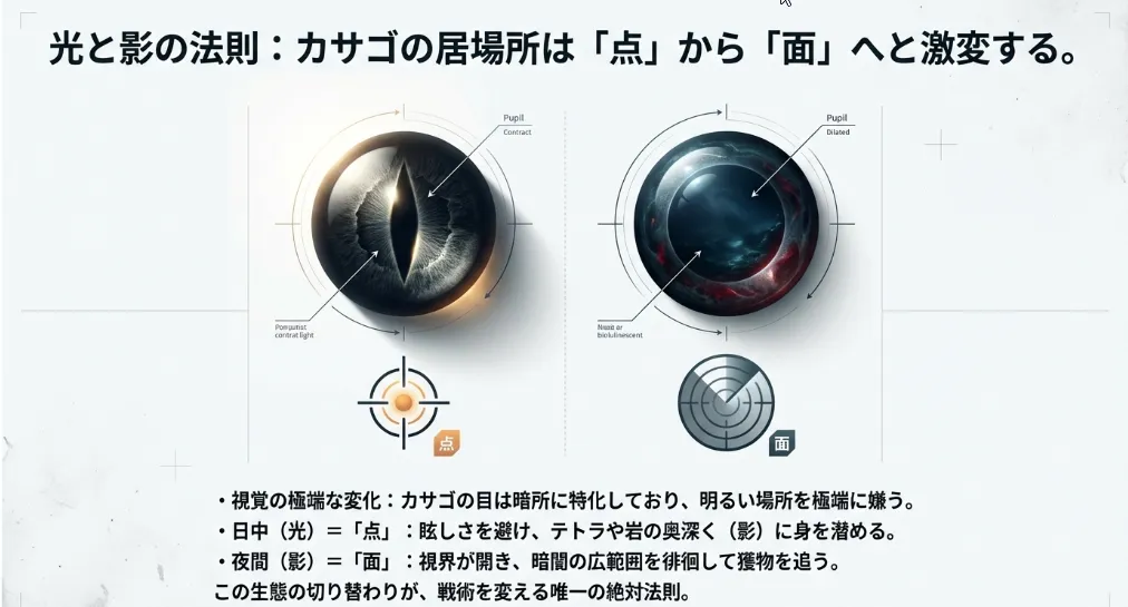 カサゴ釣りの釣果は「太陽の位置」と「光の加減」で決まる