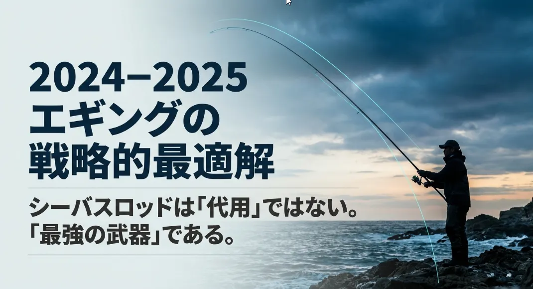 シーバスロッドでエギング