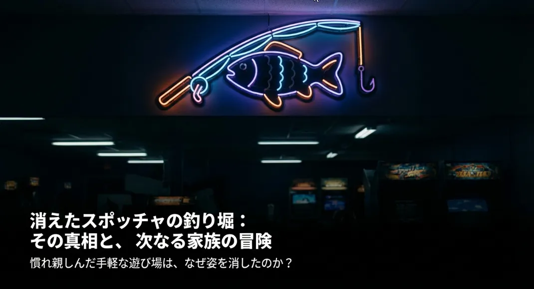 スポッチャの釣り堀がなくなった