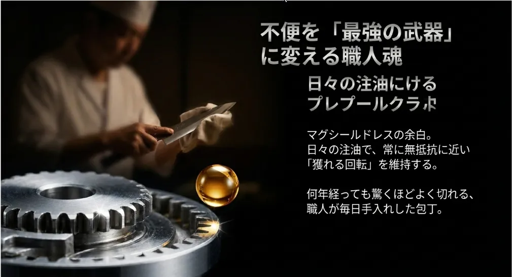 マグシールドレスを逆手に取るセルフメンテの楽しみ