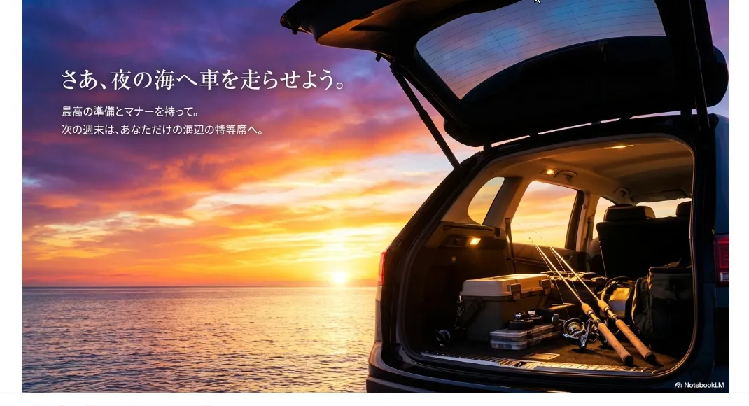 今週末、お気に入りの道具を車に詰め込んで、神奈川の夜の海へ出かけてみませんか？