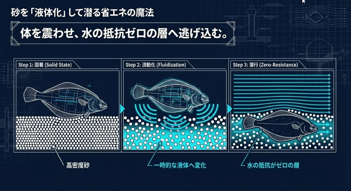 体を震わせて砂を溶かす？「流動化」でエネルギー消費を抑える術