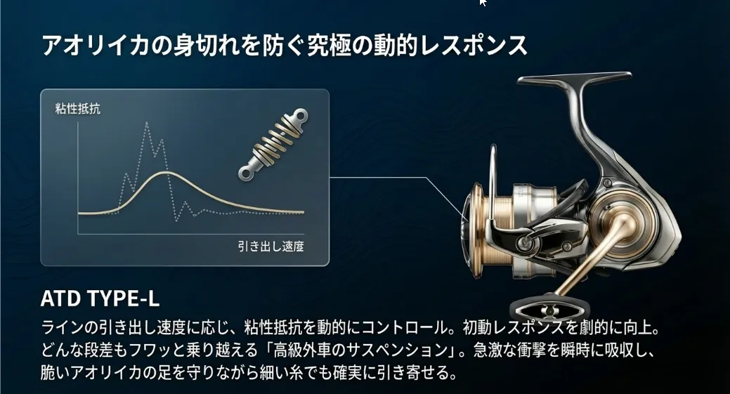 初動の速さが極細ラインでの「身切れ」を物理的に防ぐ