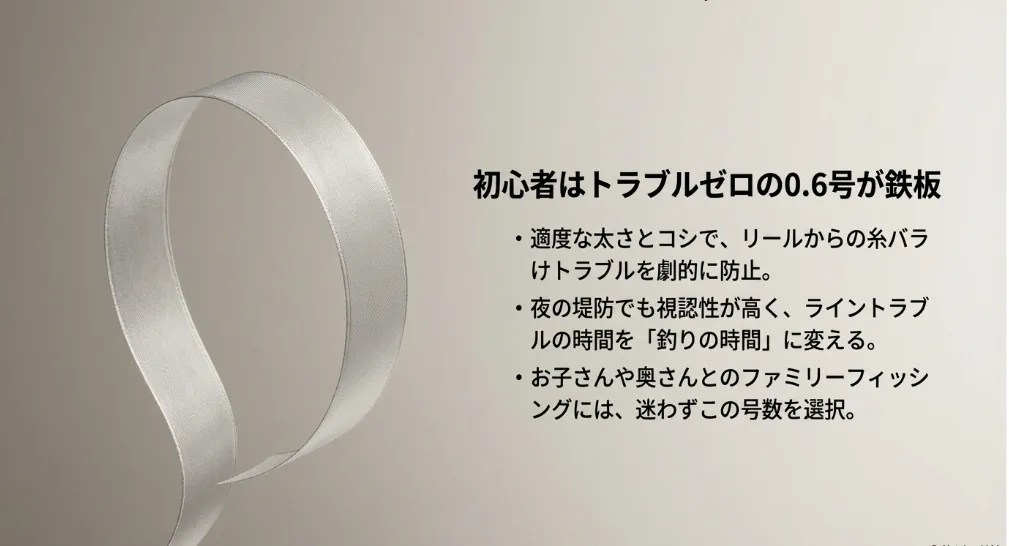 初心者でもトラブルゼロを目指す標準の0.6号