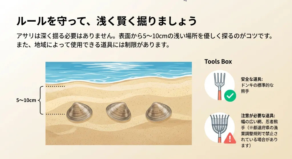 効率よく掘るコツ