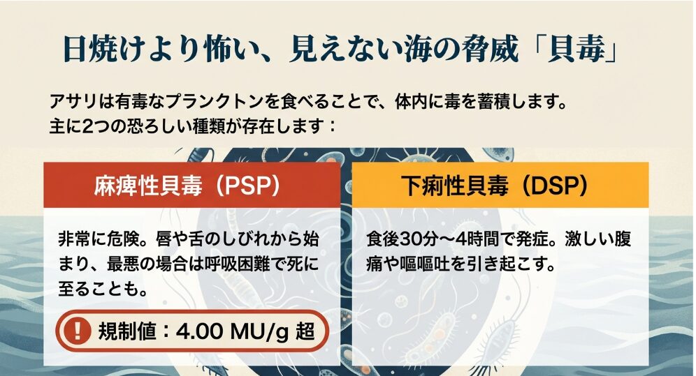 命を守る絶対ルール！「貝毒」の危険性と加熱で消えない毒素