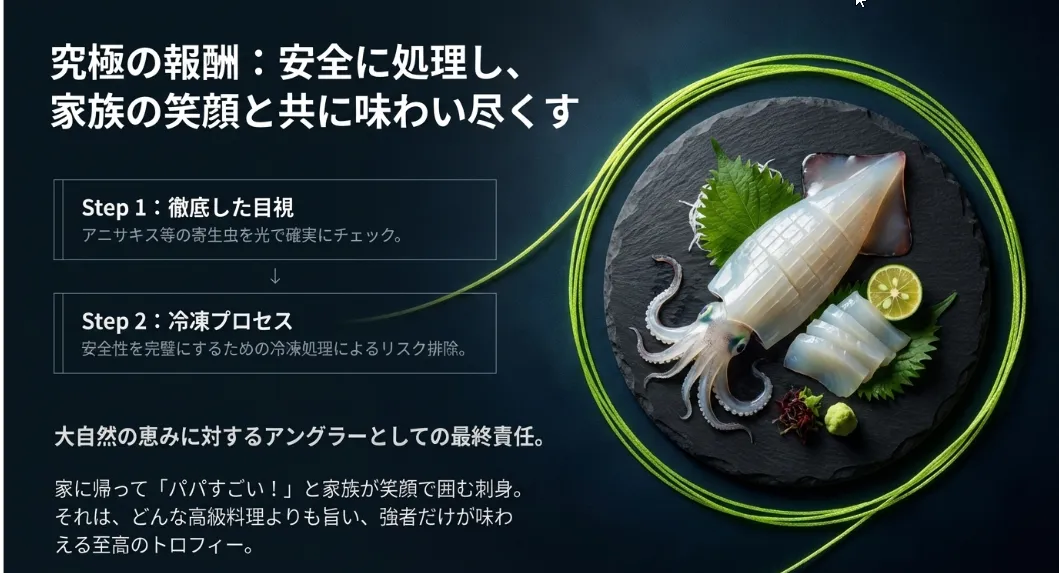 大型アオリを安全に美味しく食べる