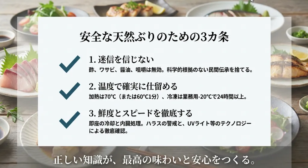 天然ブリを安全に楽しむためのまとめ