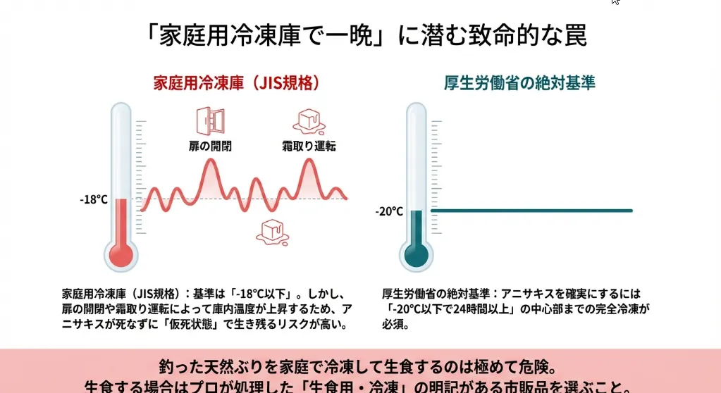 家庭の冷凍庫は過信禁物！命を守る「安全の境界線」を解説
