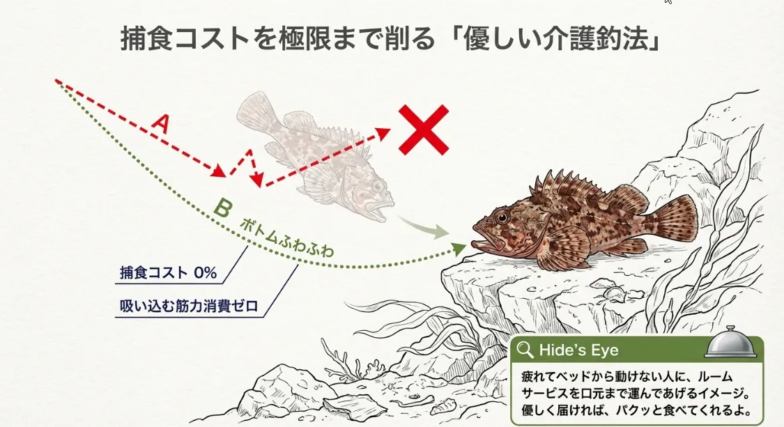最小の力で食べさせる！「ボトムふわふわ」介護釣法の極意