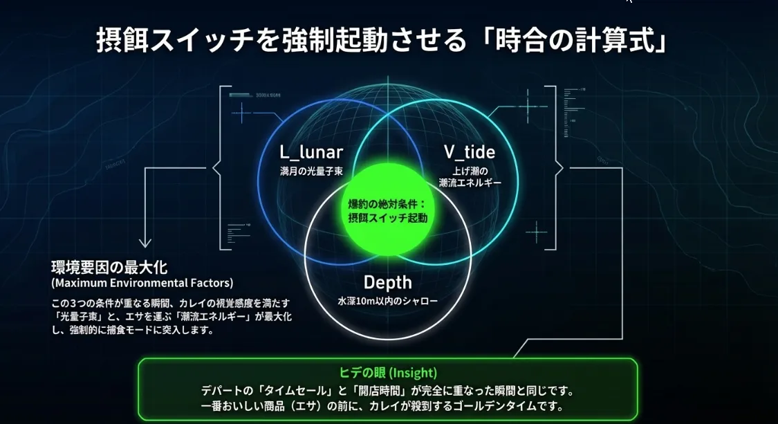 最高の時合を見極める計算式！夜釣りの黄金条件はこれだ