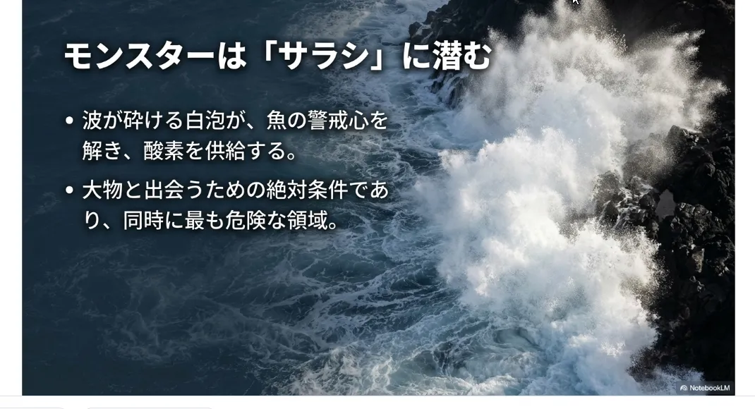波が作る白いカーテン！「サラシ」の酸素が魚を狂わせる理由