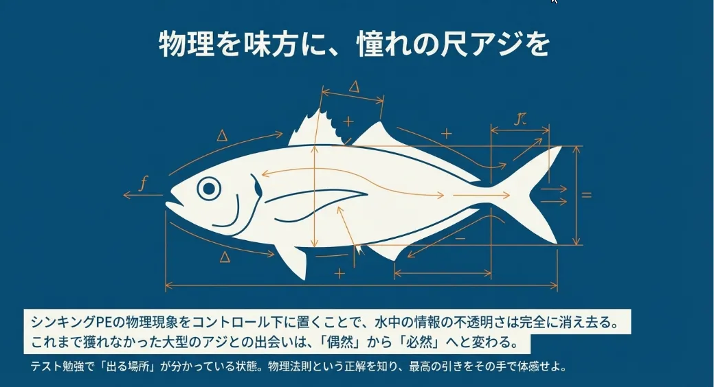物理法則を味方にして、憧れの尺アジをその手に！
