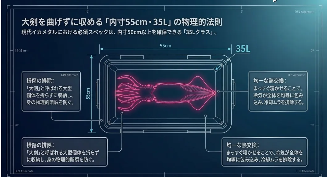 真空パネルが太陽光を跳ね返しクーラー内部の氷を数日間守り抜く