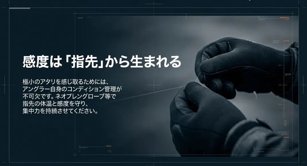 着水直前の「指先ブレーキ」で仕掛けの絡みを物理的に防ぐ