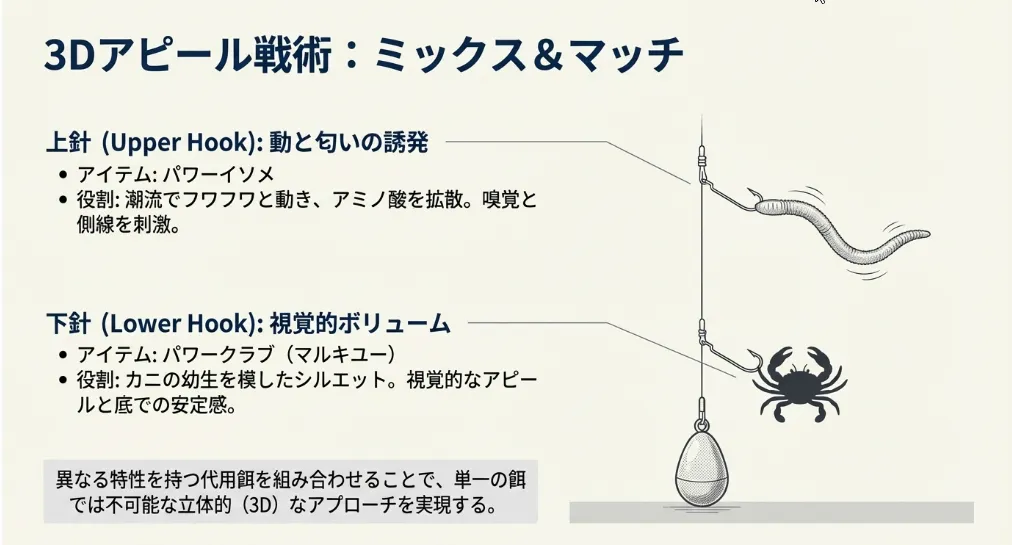 砂泥に隠れた個体を呼び寄せるパワークラブの視覚戦略