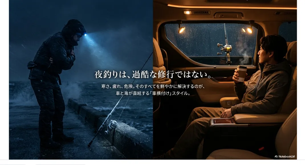 神奈川の夜釣りは「車横付け」で劇的に快適！
