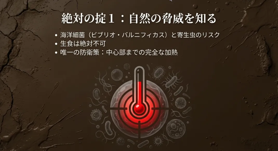 貝毒とビブリオ菌から家族を守る