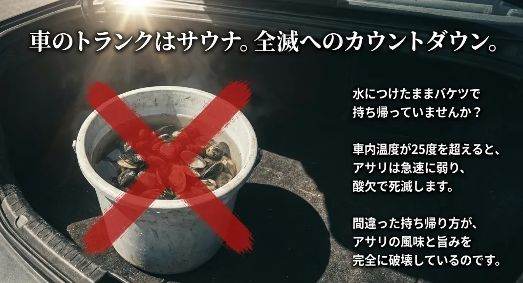 車内は温水プール？