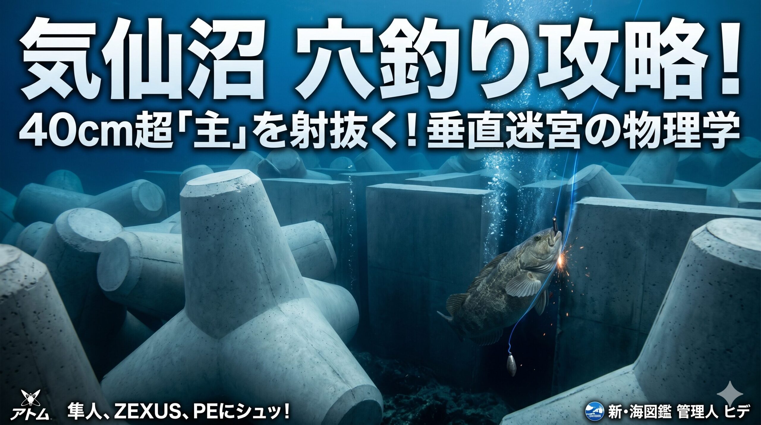 気仙沼の穴釣り攻略！40cm超アイナメを獲る垂直迷宮の物理学 | 新・海図鑑