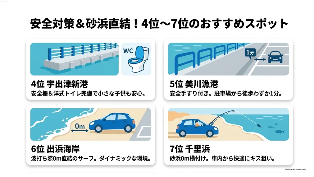 石川の車横付け釣り場 4位5位
