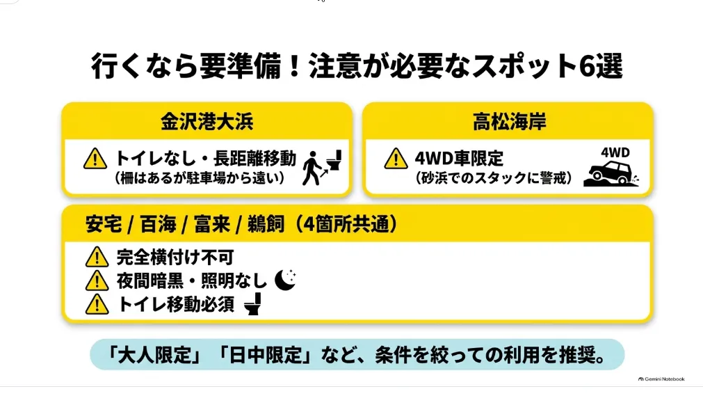 石川県の注意釣り場一覧